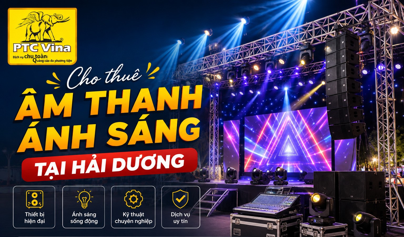 Cho thuê âm thanh ánh sáng Tại Hải Dương