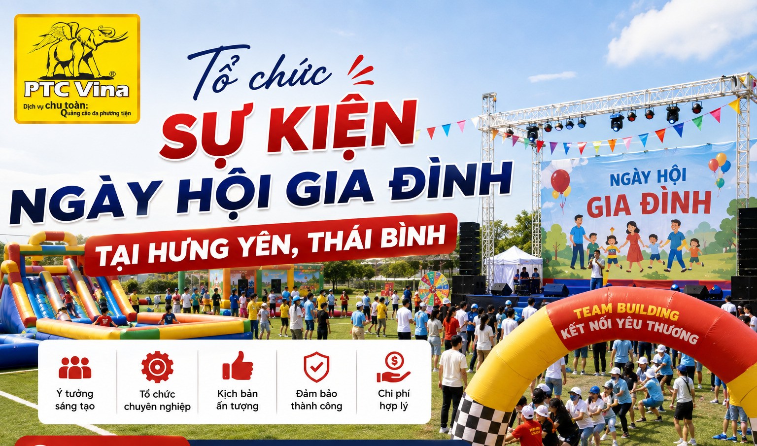Tổ chức sự kiện ngày hội gia đình tại Hưng Yên, Thái Bình 