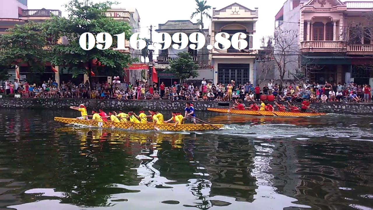 Cuộc đua thuyền trong lễ hội đền Sượt tại Thái Bình