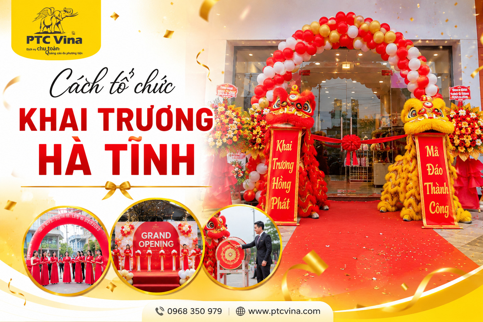 Cách tổ chức khai trương hà tĩnh thành công rực rỡ với 7 bước bùng nổ