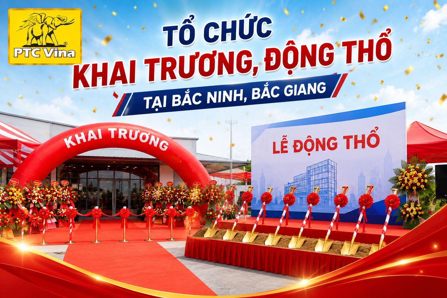 Tổ chức Khai Trương, động thổ tại Bắc Ninh, Bắc Giang: 5 Mẹo Hút Lộc