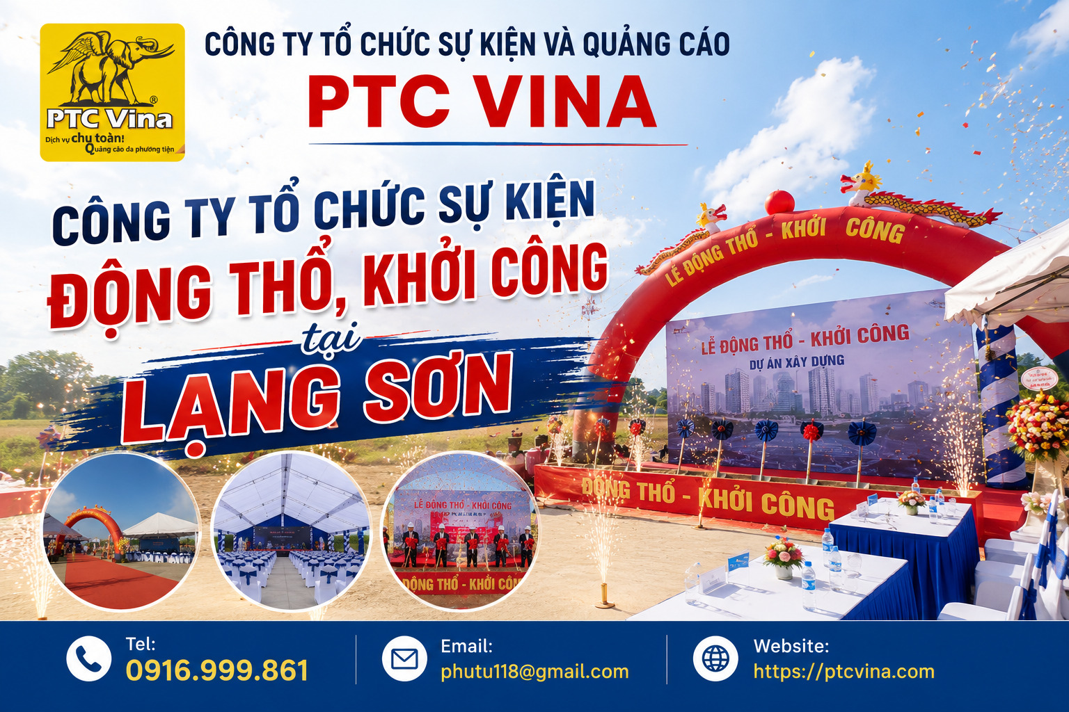Công ty tổ chức sự kiện Động thổ, Khởi Công tại Lạng sơn: Top 1 Uy Tín