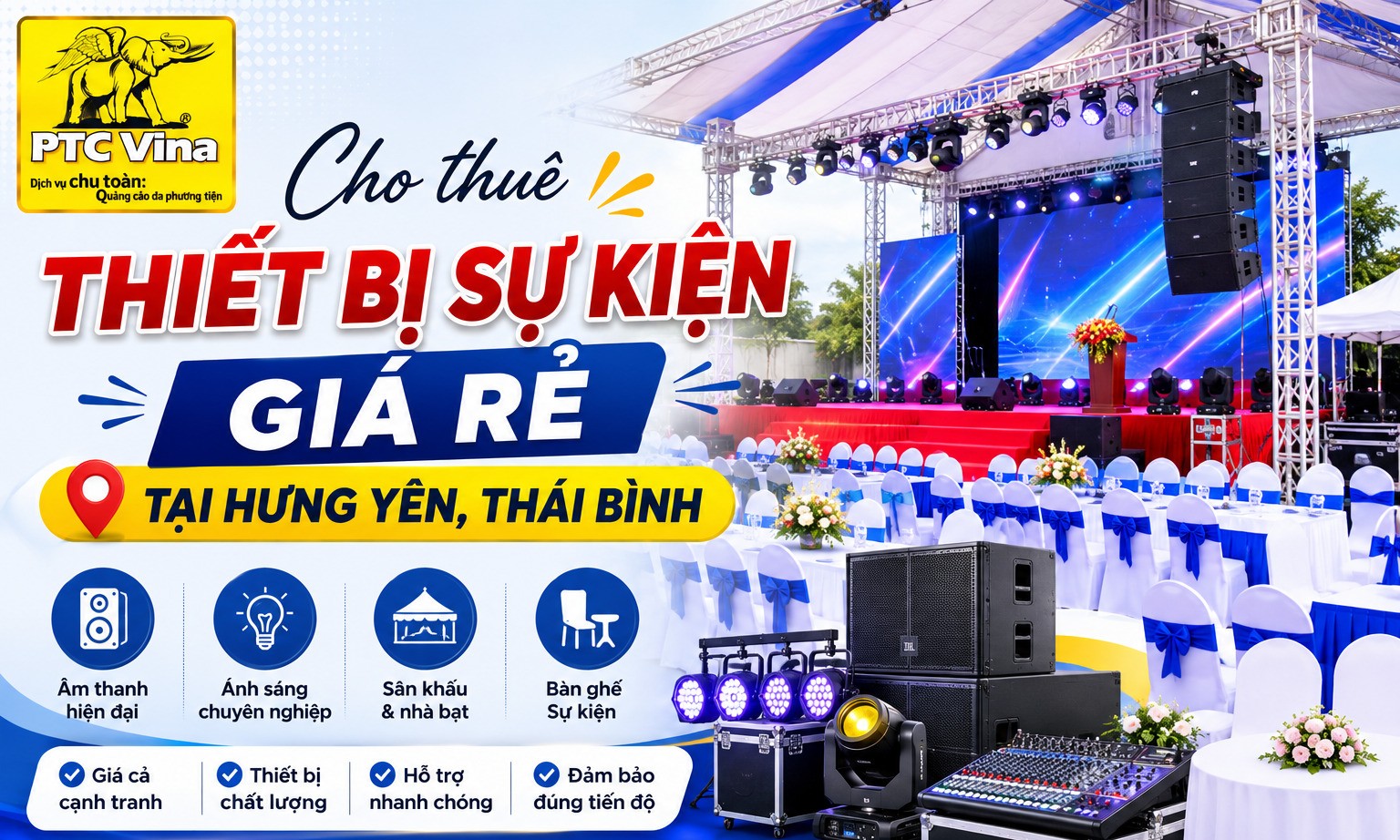 Cho thuê thiết bị sự kiện giá rẻ tại Hưng Yên, Thái Bình: 5 Mẹo Hay